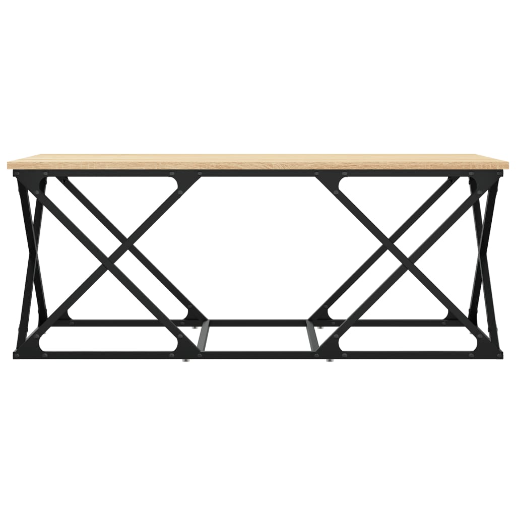vidaXL Coffee Table Sonoma Oak 100x49x40 cm Engineered Wood