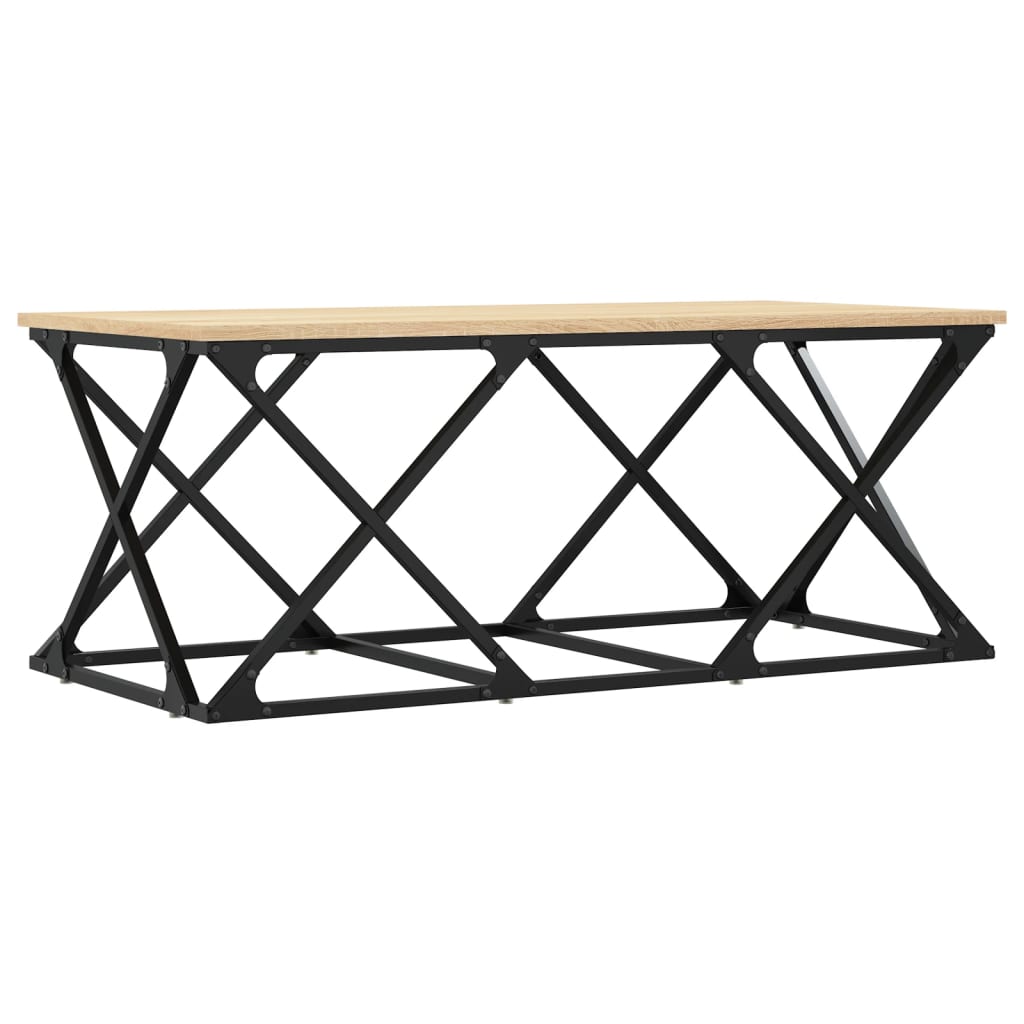 vidaXL Coffee Table Sonoma Oak 100x49x40 cm Engineered Wood
