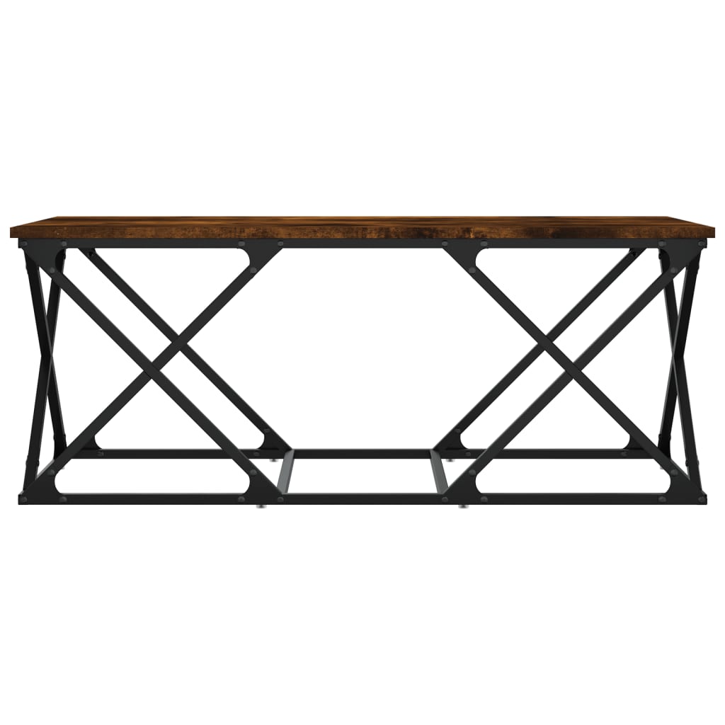 vidaXL Coffee Table Smoked Oak 100x49x40 cm Engineered Wood