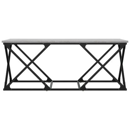 vidaXL Coffee Table Grey Sonoma 100x49x40 cm Engineered Wood