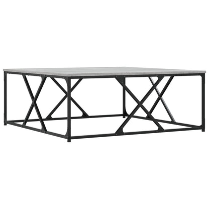 vidaXL Coffee Table Grey Sonoma 100x100x40 cm Engineered Wood