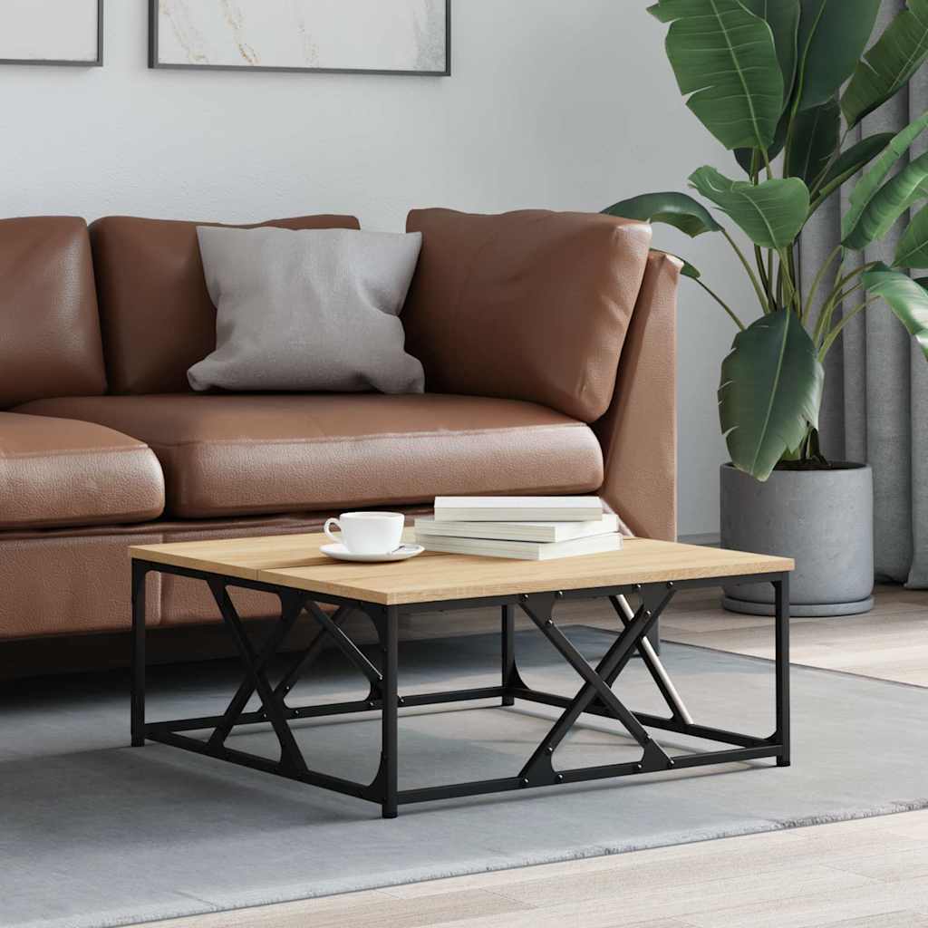 vidaXL Coffee Table Sonoma Oak 70x70x30 cm Engineered Wood