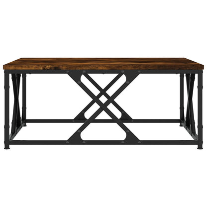 vidaXL Coffee Table Smoked Oak 70x70x30 cm Engineered Wood