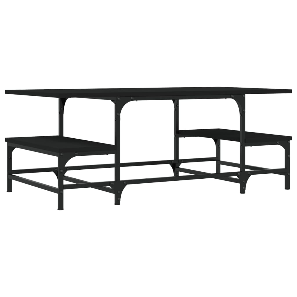 vidaXL Coffee Table Black 100x50,5x40 cm Engineered Wood