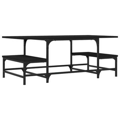 vidaXL Coffee Table Black 100x50,5x40 cm Engineered Wood