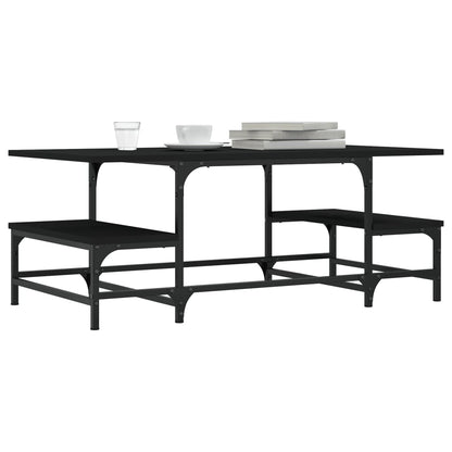 vidaXL Coffee Table Black 100x50,5x40 cm Engineered Wood