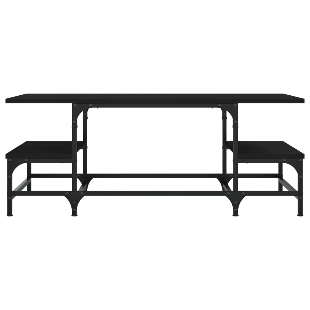 vidaXL Coffee Table Black 100x50,5x40 cm Engineered Wood