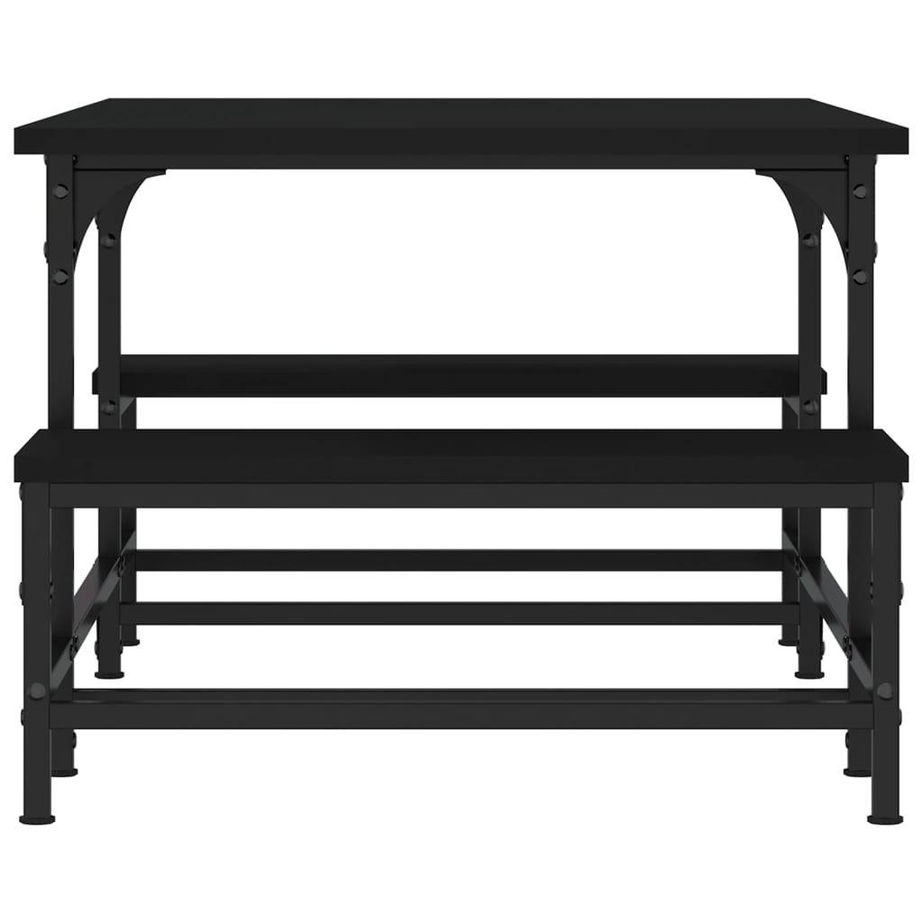 vidaXL Coffee Table Black 100x50,5x40 cm Engineered Wood