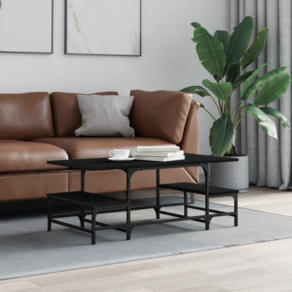 vidaXL Coffee Table Black 100x50,5x40 cm Engineered Wood