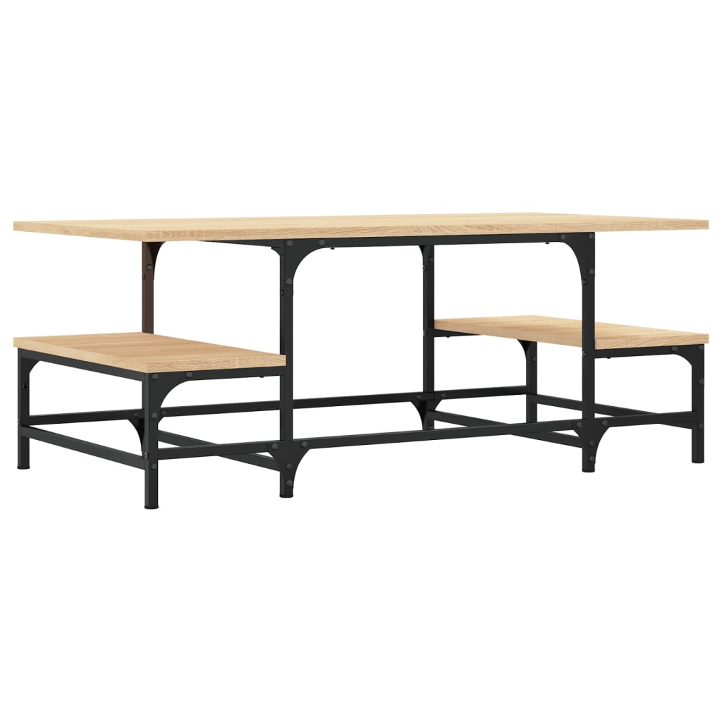 vidaXL Coffee Table Sonoma Oak 100x50,5x40 cm Engineered Wood