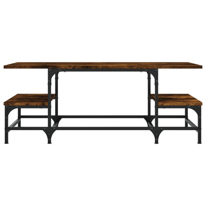 vidaXL Coffee Table Smoked Oak 100x50,5x40 cm Engineered Wood