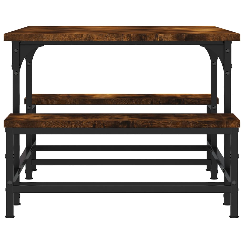 vidaXL Coffee Table Smoked Oak 100x50,5x40 cm Engineered Wood
