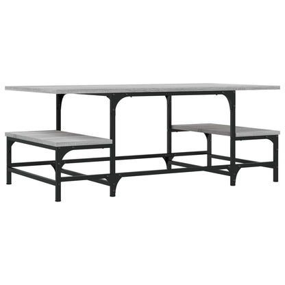 vidaXL Coffee Table Grey Sonoma 100x50.5x40 cm Engineered Wood