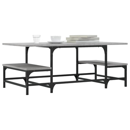 vidaXL Coffee Table Grey Sonoma 100x50,5x40 cm Engineered Wood