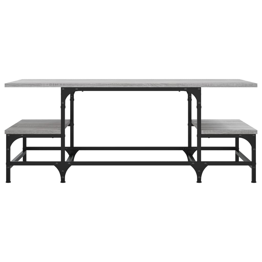 vidaXL Coffee Table Grey Sonoma 100x50,5x40 cm Engineered Wood