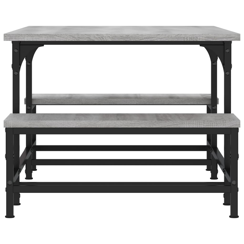 vidaXL Coffee Table Grey Sonoma 100x50.5x40 cm Engineered Wood