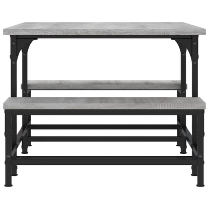 vidaXL Coffee Table Grey Sonoma 100x50.5x40 cm Engineered Wood