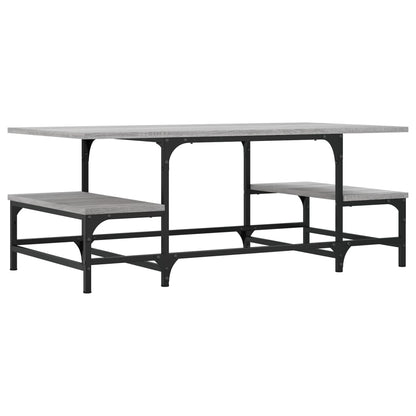 vidaXL Coffee Table Grey Sonoma 100x50.5x40 cm Engineered Wood