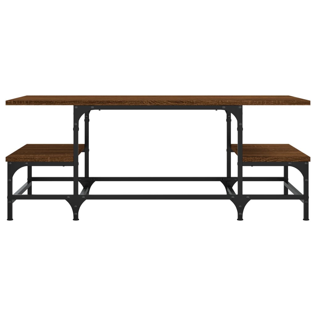 vidaXL Coffee Table Brown Oak 100x50.5x40 cm Engineered Wood