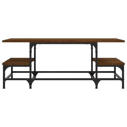 vidaXL Coffee Table Brown Oak 100x50.5x40 cm Engineered Wood