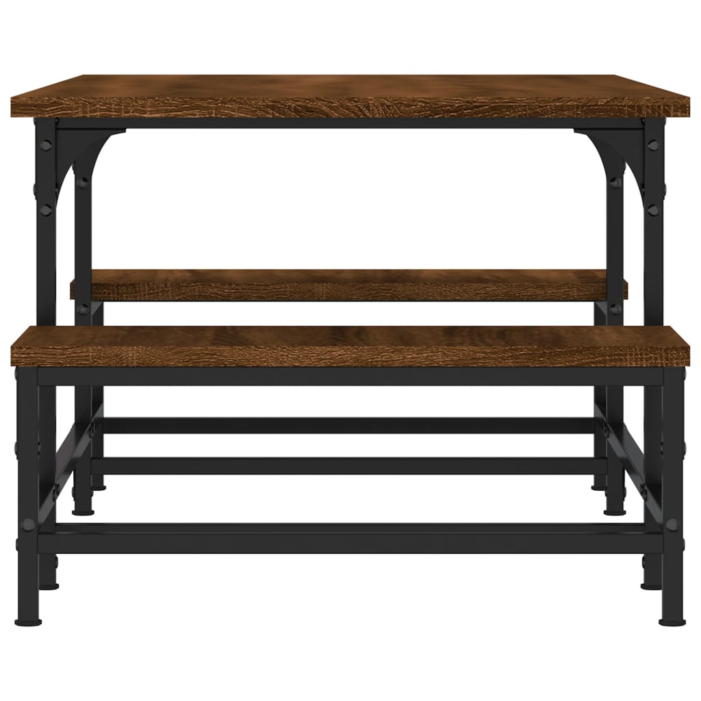 vidaXL Coffee Table Brown Oak 100x50.5x40 cm Engineered Wood