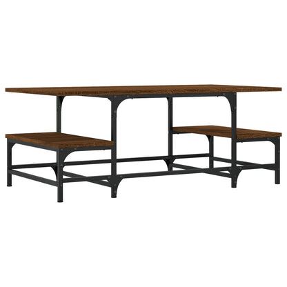 vidaXL Coffee Table Brown Oak 100x50.5x40 cm Engineered Wood