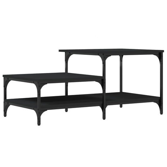 vidaXL Coffee Table Black 100x50.5x45 cm Engineered Wood