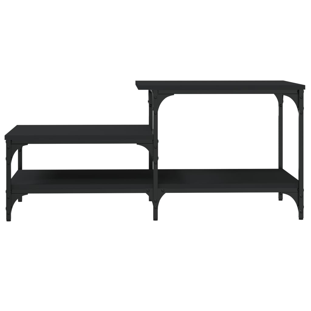 vidaXL Coffee Table Black 100x50.5x45 cm Engineered Wood