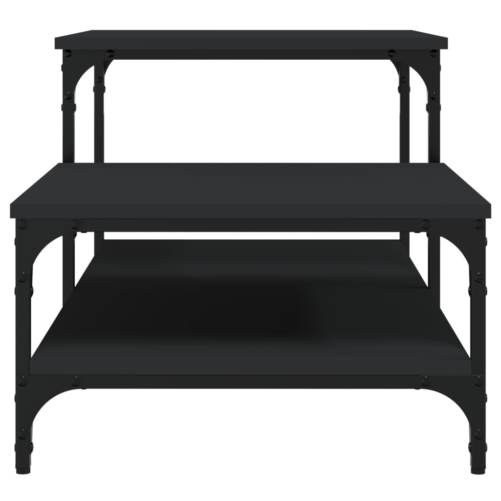 vidaXL Coffee Table Black 100x50.5x45 cm Engineered Wood