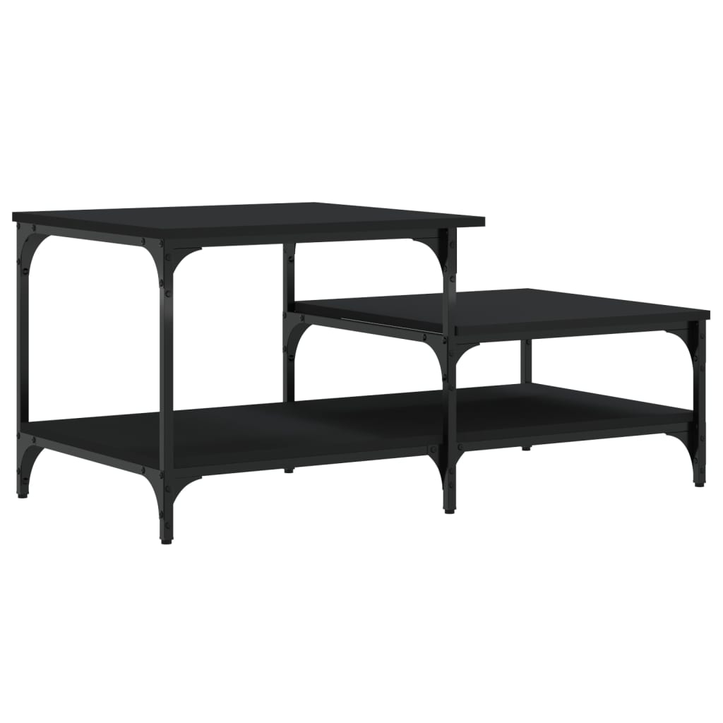 vidaXL Coffee Table Black 100x50.5x45 cm Engineered Wood