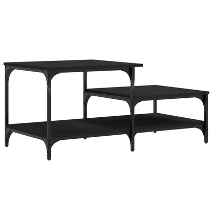 vidaXL Coffee Table Black 100x50.5x45 cm Engineered Wood