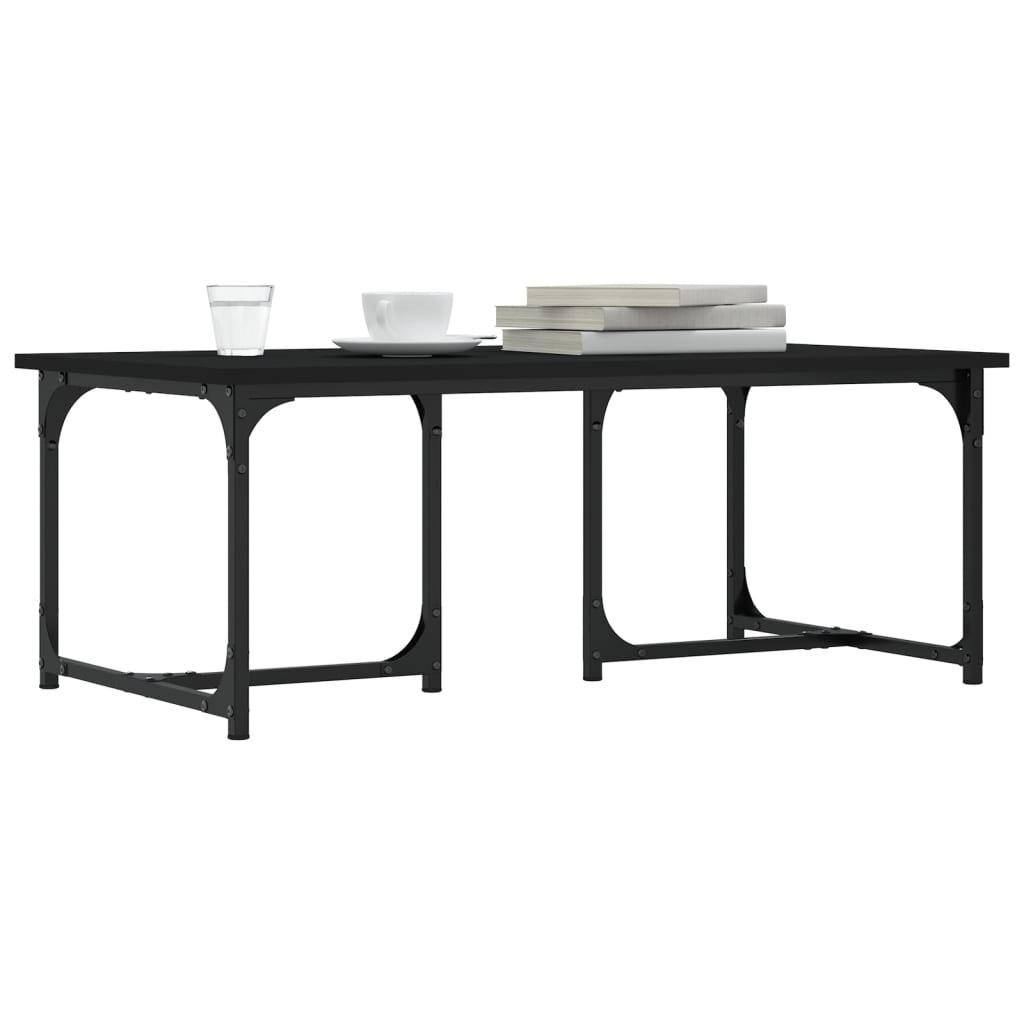 vidaXL Coffee Table Black 90x50x35 cm Engineered Wood