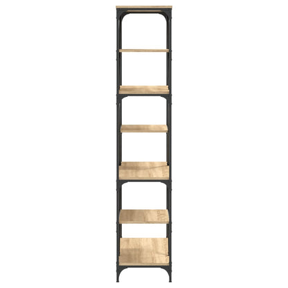 vidaXL Bookshelf Sonoma Oak 91x36x176 cm Engineered Wood and Steel