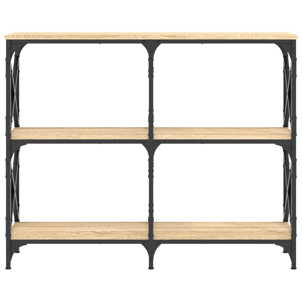 vidaXL Console Table Sonoma Oak 100x28x80.5 cm Engineered Wood