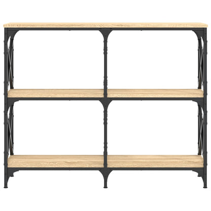 vidaXL Console Table Sonoma Oak 100x28x80.5 cm Engineered Wood