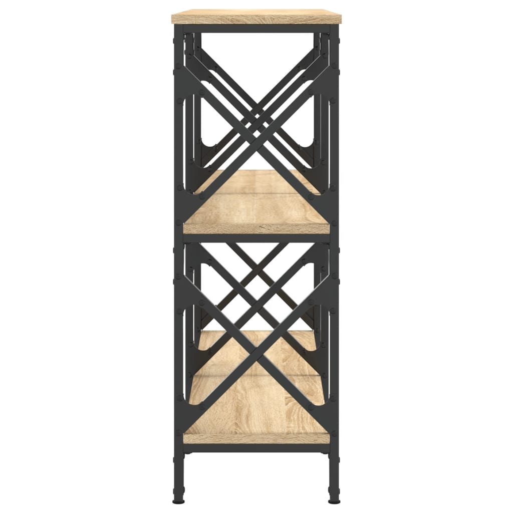 vidaXL Console Table Sonoma Oak 100x28x80.5 cm Engineered Wood