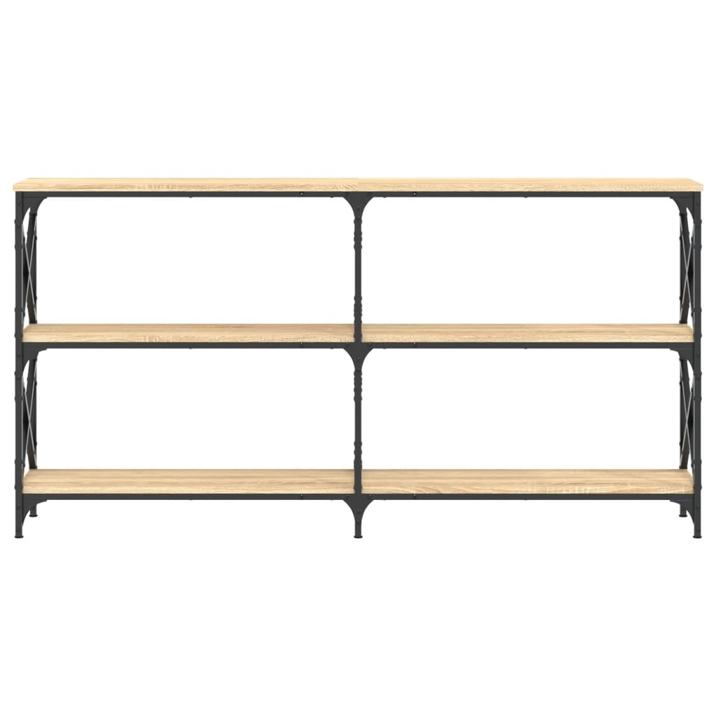 vidaXL Console Table Sonoma Oak 156x28x80.5 cm Engineered Wood