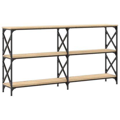 vidaXL Console Table Sonoma Oak 156x28x80.5 cm Engineered Wood