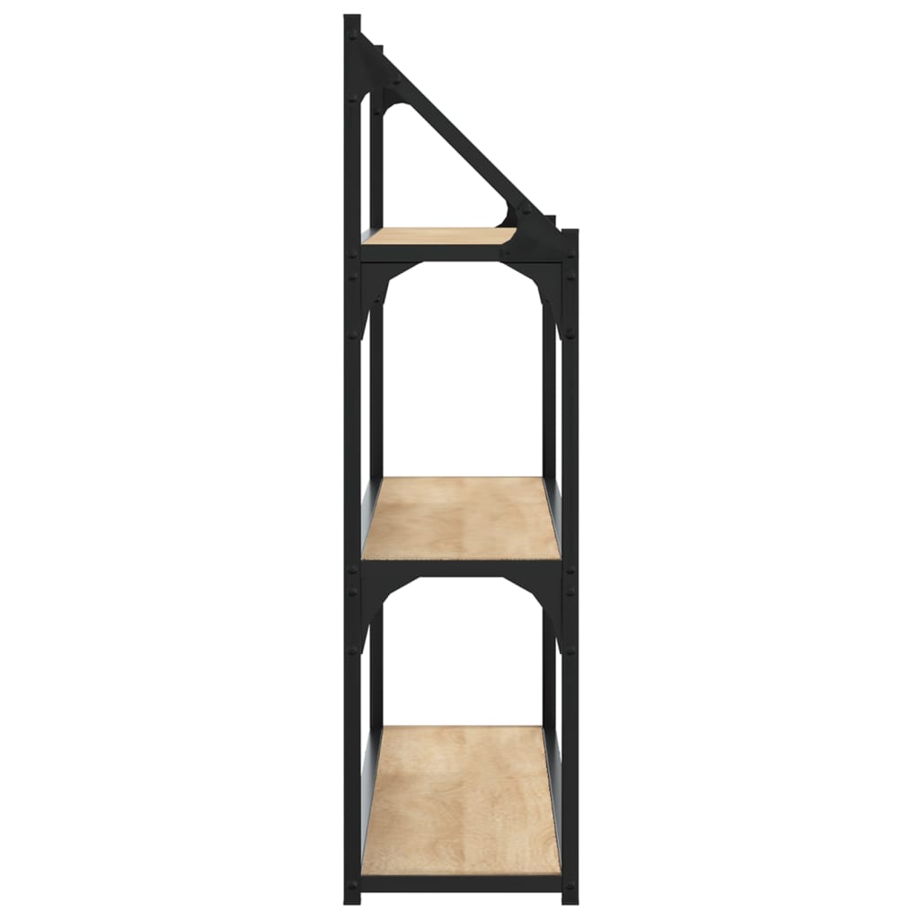 vidaXL 3-Tier Wall Shelf Sonoma Oak 80x21x78.5 cm Engineered Wood