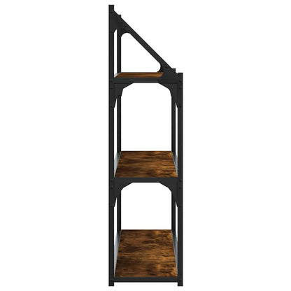 vidaXL 3-Tier Wall Shelf Smoked Oak 80x21x78.5 cm Engineered Wood