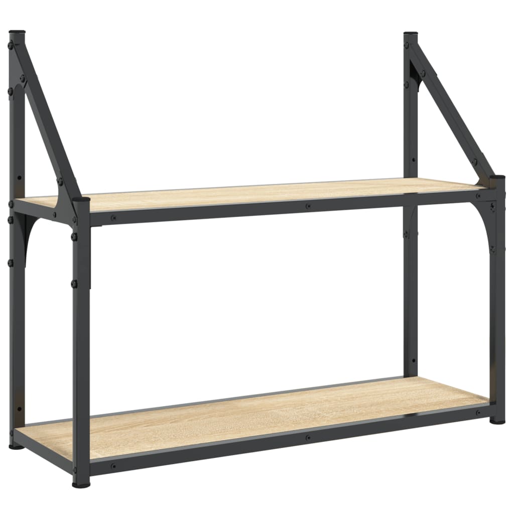 vidaXL Wall Shelf | Sonoma Oak | Engineered Wood | Medium | Wall Shelf