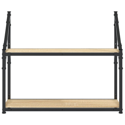 vidaXL Wall Shelf | Sonoma Oak | Engineered Wood | Medium | Wall Shelf