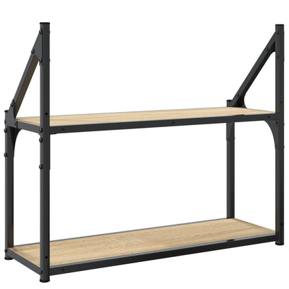 vidaXL Wall Shelf | Sonoma Oak | Engineered Wood | Medium | Wall Shelf