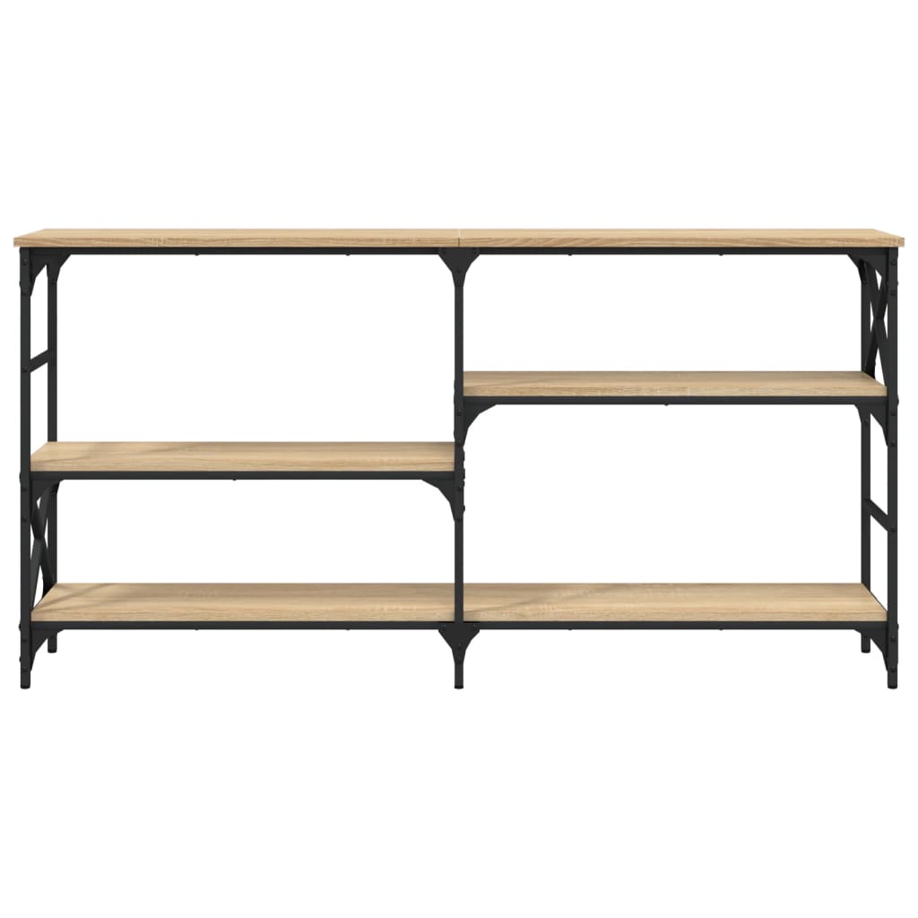 vidaXL Console Table Sonoma Oak 150x29x76.5 cm Engineered Wood