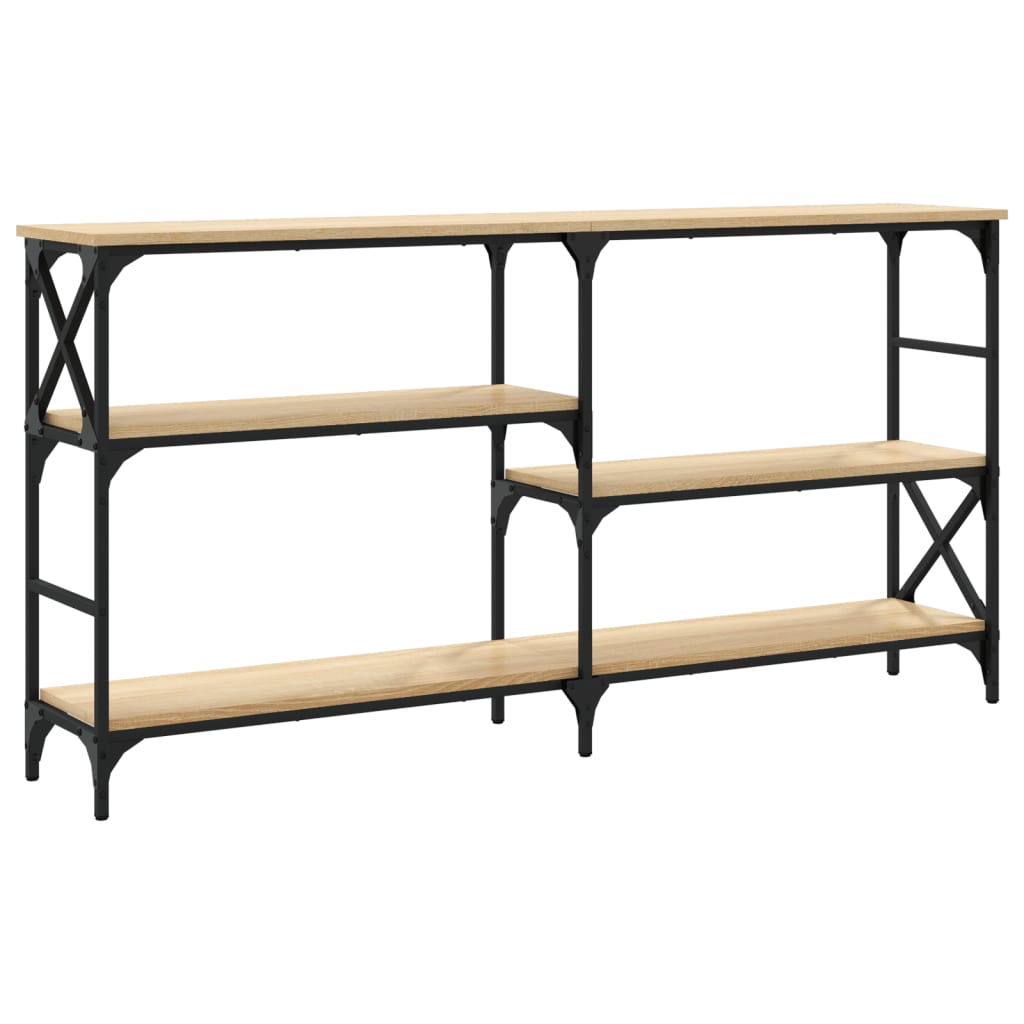 vidaXL Console Table Sonoma Oak 150x29x76.5 cm Engineered Wood
