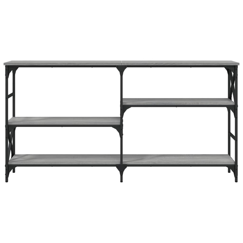 vidaXL Console Table Grey Sonoma 150x29x76.5 cm Engineered Wood
