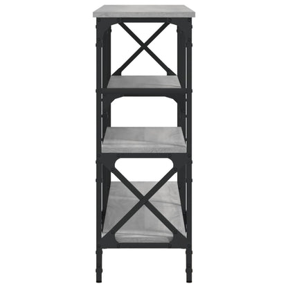 vidaXL Console Table Grey Sonoma 150x29x76.5 cm Engineered Wood