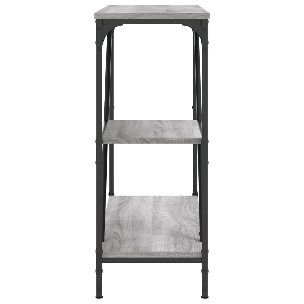 vidaXL Console Table Grey Sonoma 88.5x30x75 cm Engineered Wood