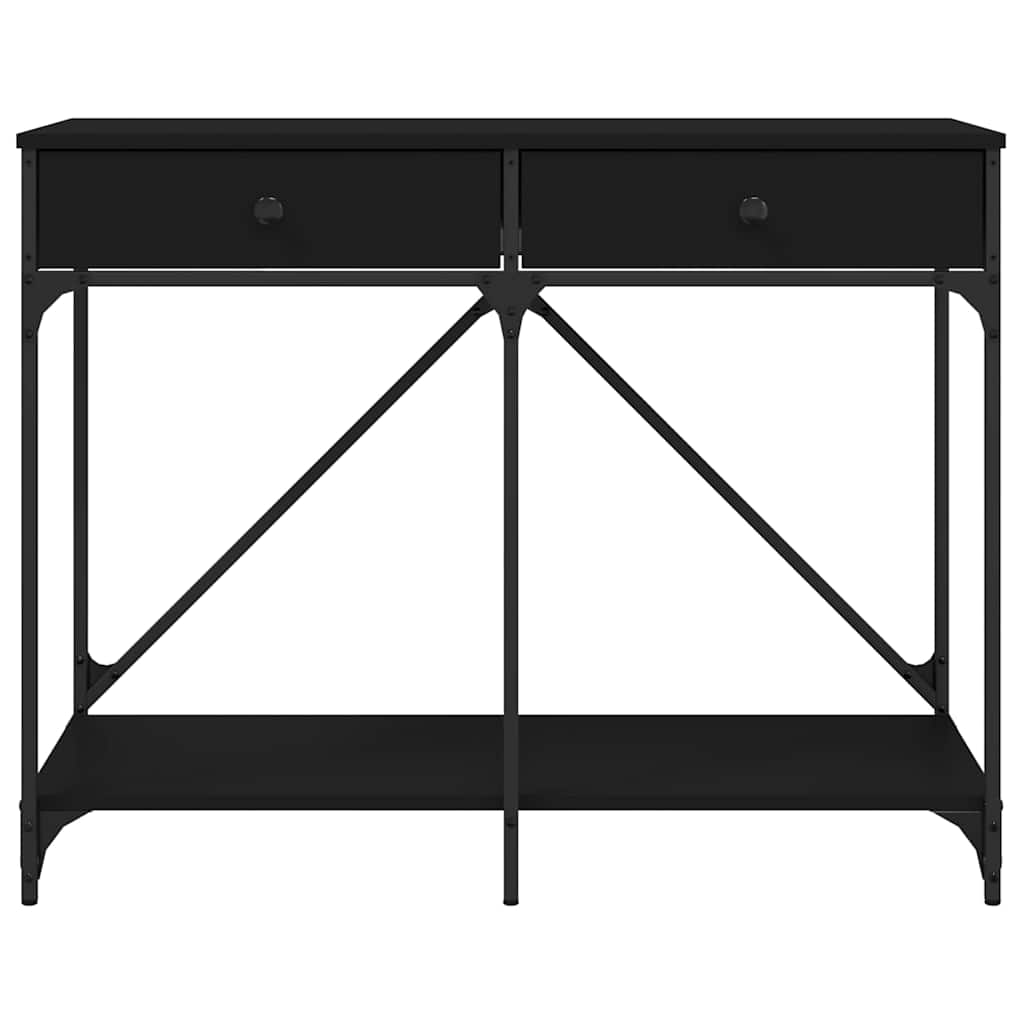 vidaXL Console Table Black 100x39x78.5 cm Engineered Wood