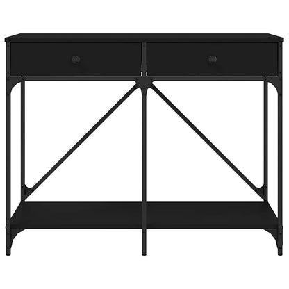 vidaXL Console Table Black 100x39x78.5 cm Engineered Wood